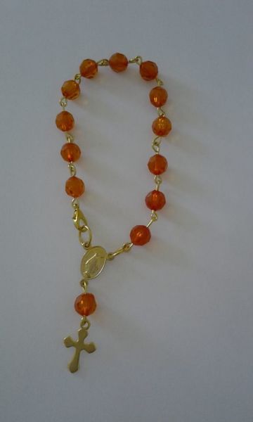 Mini Terço Laranja