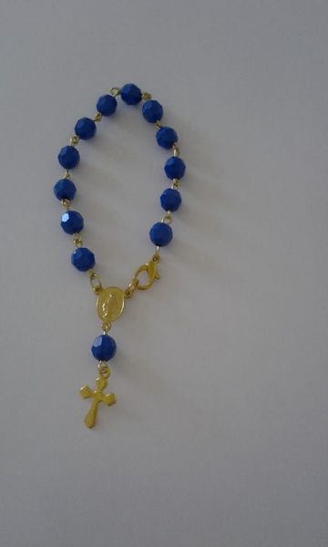 Mini Terço Azul Bic